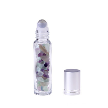 10 ml Luxus Jade Stone Gesunde Brötchen auf Kugel Bunte gefrostete Glasrollenflasche für ätherisches Öl